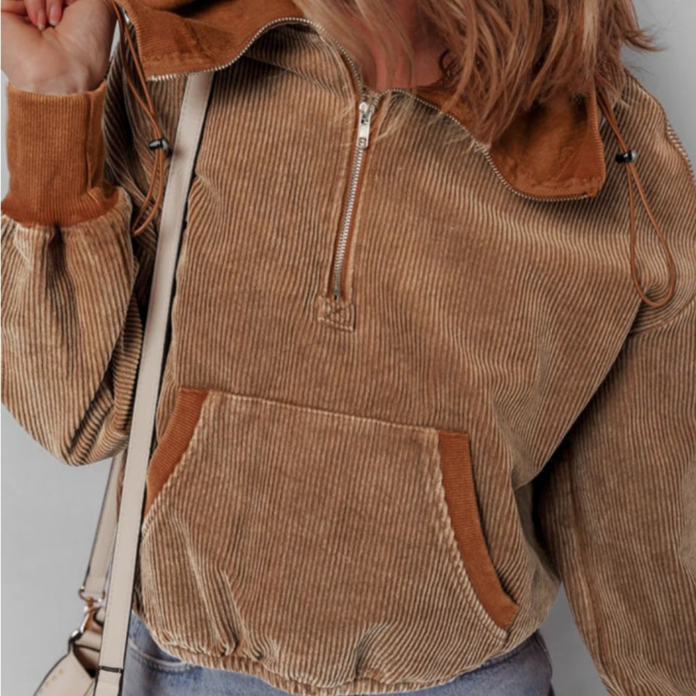 Chestnut Corduroy Pullover